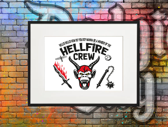 Hell fire Print