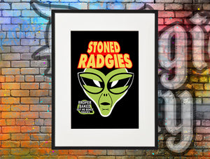 Stoned radgies print